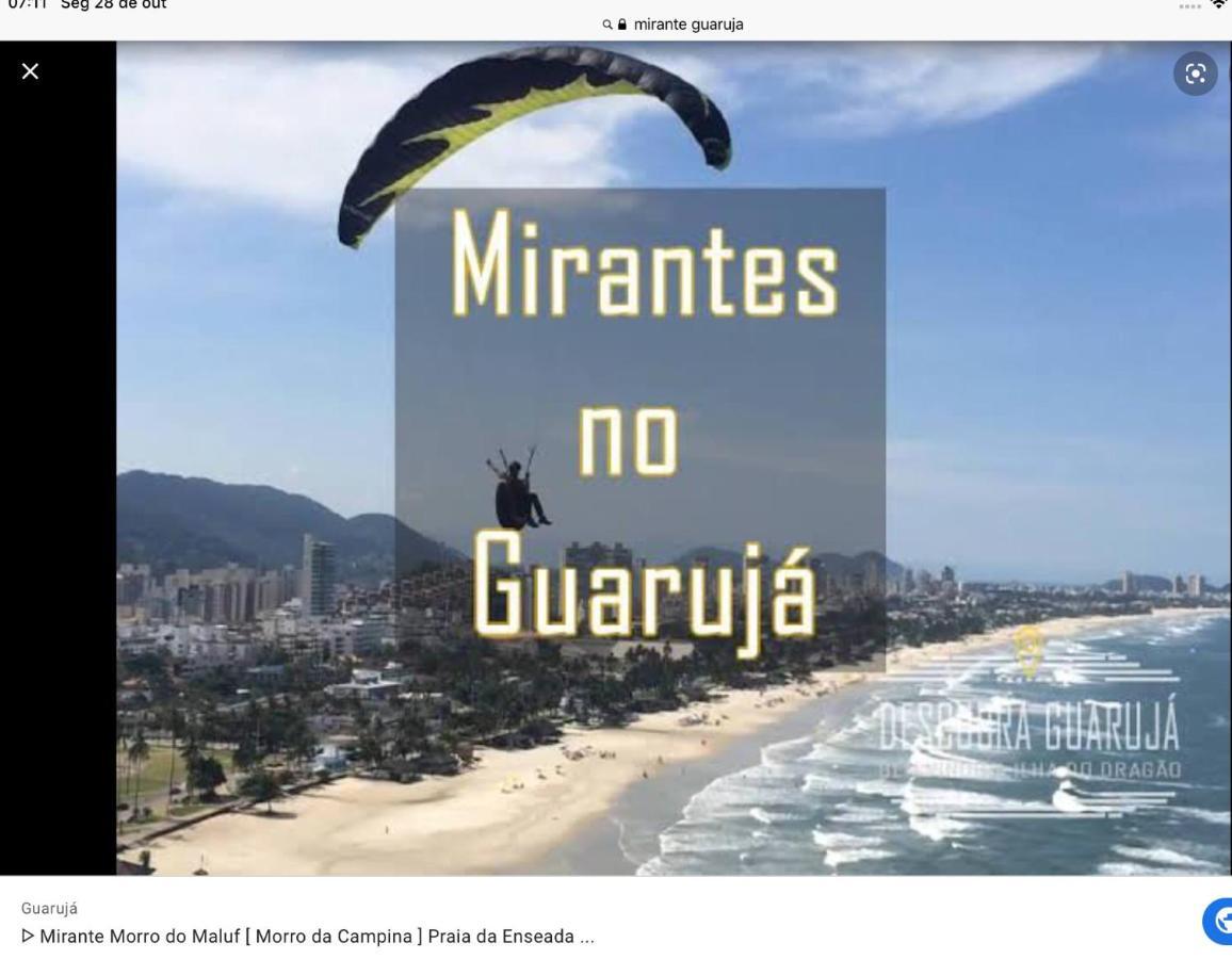 Apartamento Nota 10 Apartment Guaruja Bagian luar foto